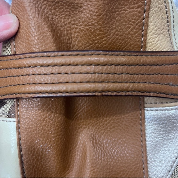 Like NEW! Sophia Caperelli Brown Patchwork Bag - Picture 11 of 12